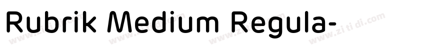 Rubrik Medium Regula字体转换